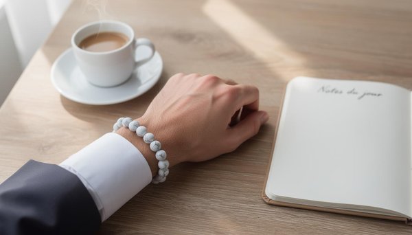 Le bracelet howlite apaisement homme : un bijou tendance au service du bien-être